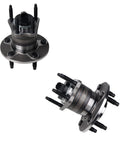 Two Piece Rear Wheel Bearing And Hub Assembly For Chevy Cobalt HHR Malibu Saturn Aura Pontiac G6 2004 To 2012 With 5 Lug Bolts And ABS