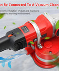 Heavy Duty Tri Head Angle Grinder With 2800W Pure Copper Motor Eight Inch Floor Polisher and Wall Sander Set with vacuum connection feature.