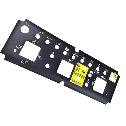 Fresh Stock Platform Control Panel Decal Overlay Replacement For Genie Telescopic Boom S60 S65 Lift No Sweat Swapping black decal with control markings.