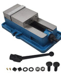 4 X 1-1/4 Precision Mill Vise Without Base For CNC Milling Machines, Lockdown Vise Clamp with included accessories on white background