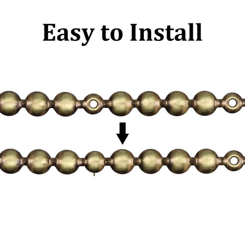 Heavy Duty Brass Upholstery Tack Strips showing easy install with decorative round heads, 10 piece set for furniture upgrade.