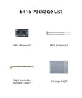 2.4GHz ER16 ELRS FPV 16CH Receiver With Dual IPEX MHF 1 Antenna For T12D T16D TX16S ExpressLRS RC Transmitter package contents