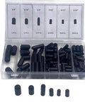 105 Piece Rubber Vacuum Cap Plug Kit With Assorted Hose End Caps For Vacuum Systems Replacement Seals Flexible Rubber Caps