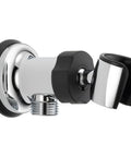 Wall Supply Elbow Mount Chrome For Shower Fixtures U4985PK shown in chrome finish with adjustable joint detail.
