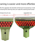 Two green replacement brush heads for Bissell Little Green Machine; original 2.99 inch and upgraded 4.96 inch sizes.
