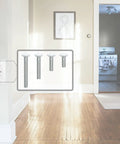 Wall Plate Screws Kit 100 Pcs White Outlet And Switch Plate Screws with 6 32 Thread shown in home setting, assorted lengths.