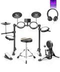 Electronic Drum Set With USB MIDI, Type-C Charging, Built-In Metronome, Record And Headphone Mode, 150 Sounds, 64 Polyphony shown