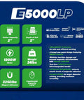Unibor E5000LP low-profile magnetic drill press; 2 inch cutter capacity, 2 inch depth, 1200W motor, 24 lb magnet