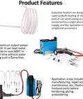 Tough As Nails Handheld Electromagnetic Induction Heater 1500 Watt with coils and tools for heating metal parts.