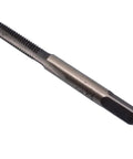 Solid Build HSS Taper And Plug Tap Kit Paired With M3.5 X 0.6Mm Steel Die showing close-up of tap tool with threading details.