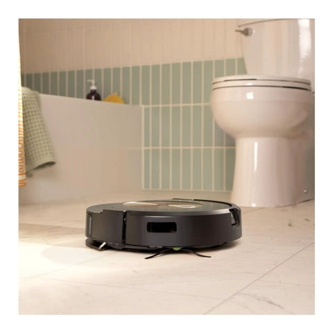 Self-Emptying Robot Vacuum with Ultra Strong Suction and Obstacle Detection in bathroom, 60 day auto-empty feature