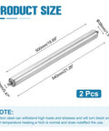 Stainless Steel Conveyor Roller 1.5 Inch Diameter 20 Inch Length Gravity Transmission Replacement Part With Galvanized End Pack Of 2