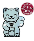 Interactive Transistor Cat Soldering Kit for Beginners and Teens, cat-shaped PCB and paw badge