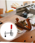 2 Piece Hand Toggle Clamps Set Fixed Welding Clamps With Rubber Tips And Quick Release for woodworking on a table