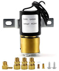 Humidifier Solenoid Valve Replacement Kit UHS24 24V showing components, DIY friendly, plug and play, compatible with Honeywell HE25
