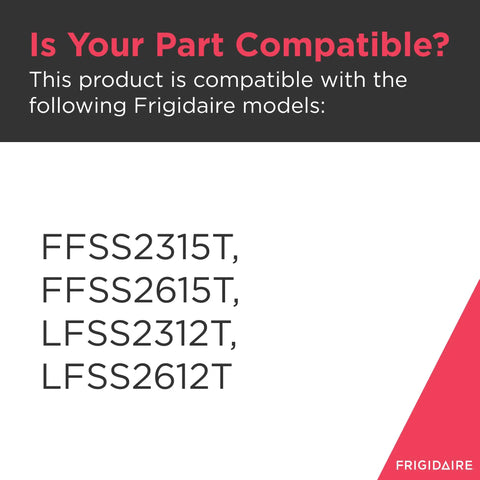 Compatibility information for Frigidaire models with Fridge Dispenser Replacement Gray Model 240563639 Easy Install And Durable Fit.