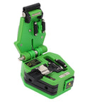 Pro Grade Workhorse Fiber Cleaver With 16 Cleaving Spots And Tungsten Steel Blade For 0.25mm And 0.9mm Fiber Cables, Green Optical Cutting Tool For Precise Clean Cuts And Slippage Resistant Performance, open view