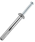 Quarter Inch By Two Inch Hammer Drive Nail In Anchors for cement walls, showing zinc-plated design for masonry use