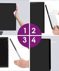 Two Piece Monitor Memo Board Set For Office Desk Organization And Note Taking Sticky Note Holder Side Panels installation