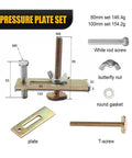 85mm Bow Plate Clamp Set For CNC Engraving And T Slot Tables shown with components including screws, nut, and gasket