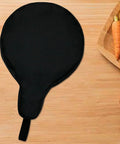 Cast Iron Skillet Bag For 8 10 12 Inch Pans Water Resistant Frying Pan Storage Tote With Hanging Loop on wood surface