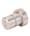 Single stainless steel piece from the Four Piece 20mm Stainless Steel Bench Dogs Set For Workbench Stops And Locating Auxiliary Blocks