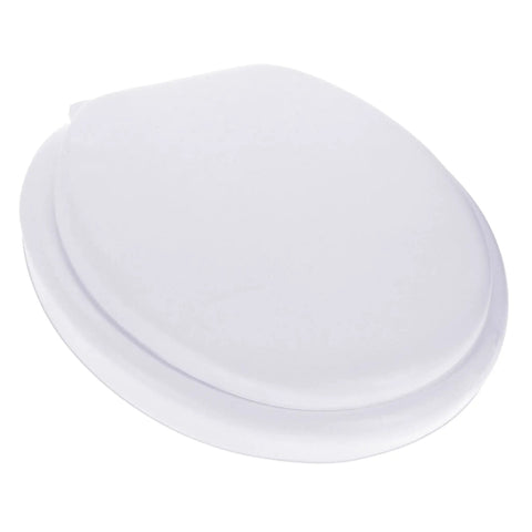 Soft Cushioned Desert White Toilet Seat With Plush Padding For Comfort, Comfy Off White Look To Match Stylish Bathroom Decor, Fits All Standard Toilets