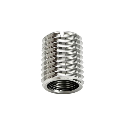 Top Grade Stainless Steel Threaded Inserts For Furniture Hardware 20 Pack M4 M8 L6mm Heavy Duty Screw Nuts showing a stainless steel insert.