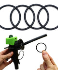 Replacement O Rings For Scepter SmartControl Gas Can Spout 4 Pack Keep Your Gas Can Sealed Tight Leaks Fixed For Gas Diesel Kerosene And Utility Cans Today black O-rings on spout