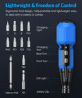 2 In 1 Cordless Electric Screwdriver With LED Light And USB Charging, Portable Handy Home DIY Tool Kit with bits and functions