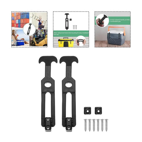 Beefy Rubber Latch Set 4 Pack T Handle Draw Latches With Screws Shock Absorption and Vibration Dampening for secure closure