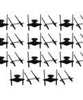 Black Self Ejecting Quarter Turn Fasteners With Springs And Plates For Atv Utv Sheet Metal And Door Panels 10 Pack viewed from above, showcasing design and components.