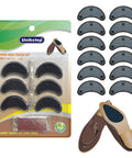 Six Pairs Rubber Heel Plates Repair Kit For Mens Leather Shoes And Womens Thick Heels Includes Double Sided Tape Sandpaper