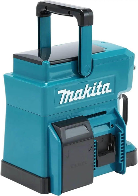 Teal Cordless Coffee Maker For 18V LXT And 12V Max CXT Batteries, Tool Only, with Permanent Drip Filter, side view