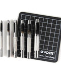 6 Piece Hollow Hole Punch Set With Free Cutting Mat for DIY projects, showing punches and cutting mat on white background