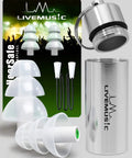 High Fidelity Ear Plugs for Musicians and Club Goers Reusable Noise Cancelling Ear Protection Up to 29dB NRR with storage case