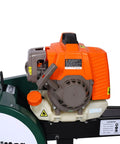 Heavy Duty Yard Beast 7 Ton Gas Log Splitter With Double Flywheel Auto Return Portable 63cc Engine close-up of engine