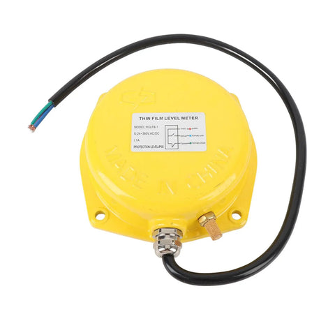 Thin Film Level Meter In Stainless Steel For Industrial Powder And Granule Vibration Detection Built Tough For Cement Silos And Storage Facilities Erosion Resistant Blockage Switch For Harsh Environments, yellow wired housing