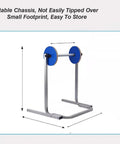 No Sweat Compact Tabletop Bubble Wrap Dispenser With Manual Shipping Station Stand, stable chassis, small footprint, easy storage.