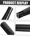 Revolving Handle Grip Handwheel For Machine Tools Built Tough shown in four angles with black finish