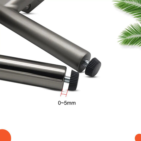 Close-up of Four Pack Adjustable Table And Cabinet Leg Set With Screws Aluminum Alloy Sofa Feet For Chair Desk Cupboard Bed 18 Cm Gray