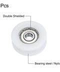 8 Pack U626ZZ Nylon Pulley With U Groove Ball Bearing 6x30x10mm GCr15 Chrome Steel Bearings ABEC3 Shielded Roller Wheel For Smooth Durable Performance In High Load Applications, double shielded nylon bearing