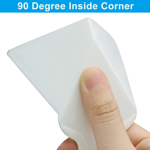 Plastic Inside Corner Trowel Set, 2 Pack, 90 Degree Drywall Finishing Tools with ergonomic grip for taping and mudding