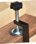 Close-up of 2 Pack Adjustable Wicker Furniture Clips for connecting wicker furniture securely on outdoor patios and decks.