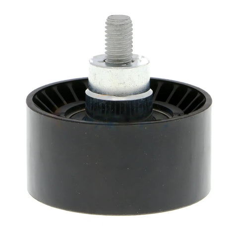 High-Style Accessory Drive Belt Idler Pulley For BMW X4 Models 2015-2021 showing black plastic body and metal center for reliable performance.