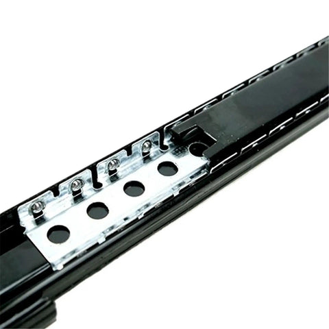 Close-up of Beefy Heavy Duty Telescopic Drawer Slides 22 Inch Full Extension Hydraulic Ball Bearing Soft Close For Heavy Load Drawers