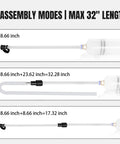 Three assembly modes of 200cc Automotive Fluid Extractor Pump with 50cm rubber hose and dual 22cm suction tubes