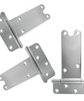 8 Inch Heavy Duty Door Hinges 300 Lbs Capacity 4 Pack With Screws Included, 0.11 Inch Thick Steel for Wooden Fences, Barn Doors, Gates