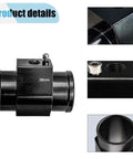 3 Pack Rugged Aluminum Water Temperature Joint Pipe 38mm Coolant Hose Swap showing detailed views and fittings.