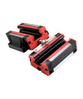 Beefed Up Linear Guide Rail Set For CNC Machines And 3D Printers With HGH15CA HGW15CA Slider Type Stainless Steel Precision Rails 200 To 1400mm Length Smooth Low Friction Motion Ideal For DIY CNC Robotic Arms And Auto Inspection, red HGH15CA sliders